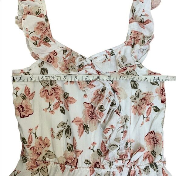 DEX Girls Floral Wrap Style High Low Midi Dress - Picture 10 of 10